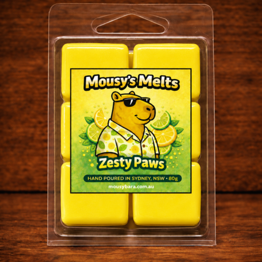 Zesty Paws (Yellow) - Hand-Poured Soy Wax Melts