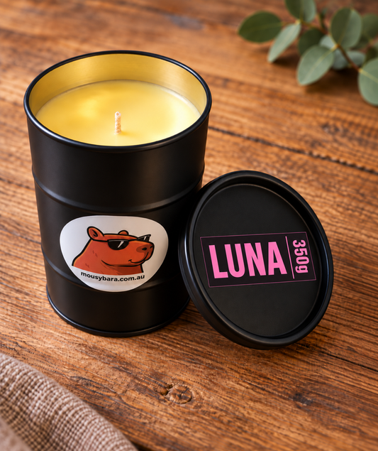 Luna - Drum Candle