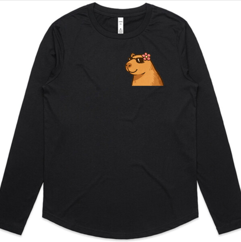 Mousybara™ Maple Long Sleeve Tee – Women’s